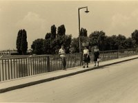 Savski kolni i pješački most 1950. godine
